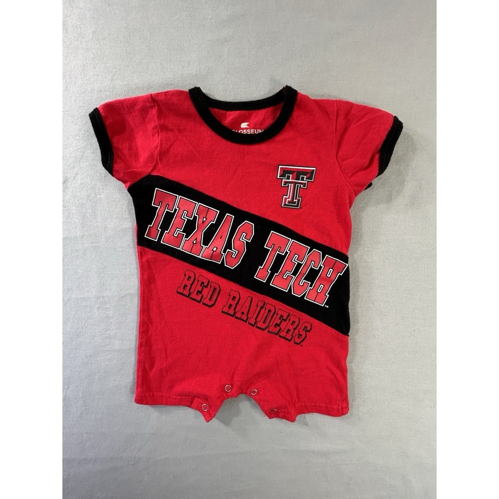 Colosseum Texas Tech Red Raiders College Baby Romper‎ One Piece 3-6 Month
